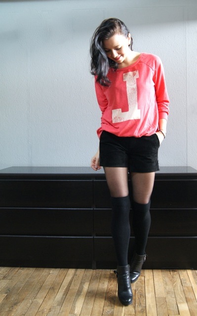 short en cuir