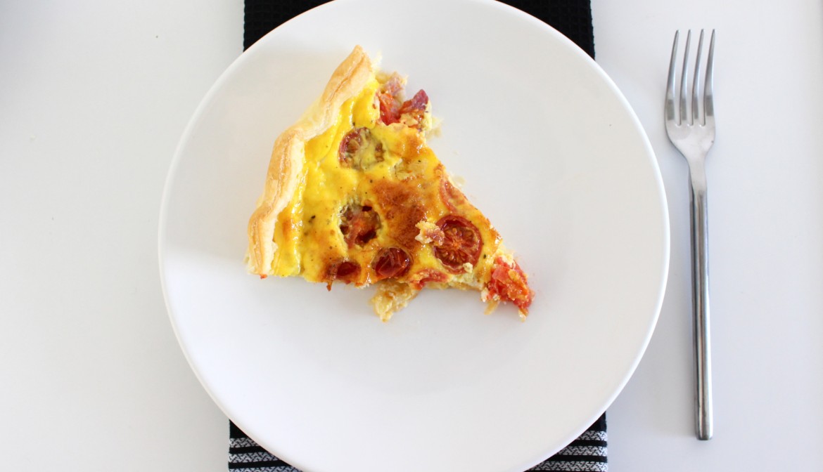 QUICHE RICOTTA, TOMATES CERISES & PETITS LARDONS Aurélie Malau Blog