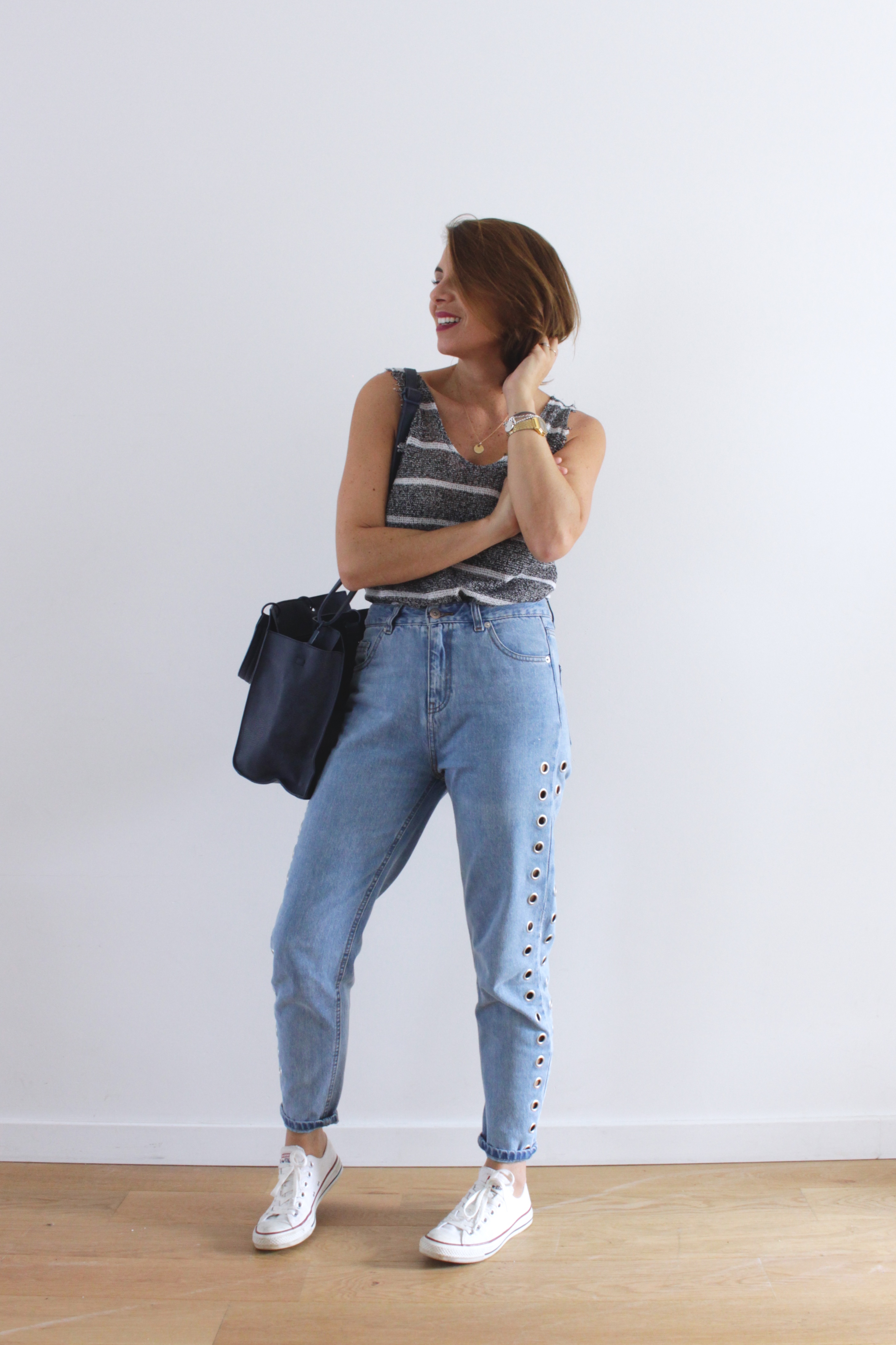 jean mom pull and bear
