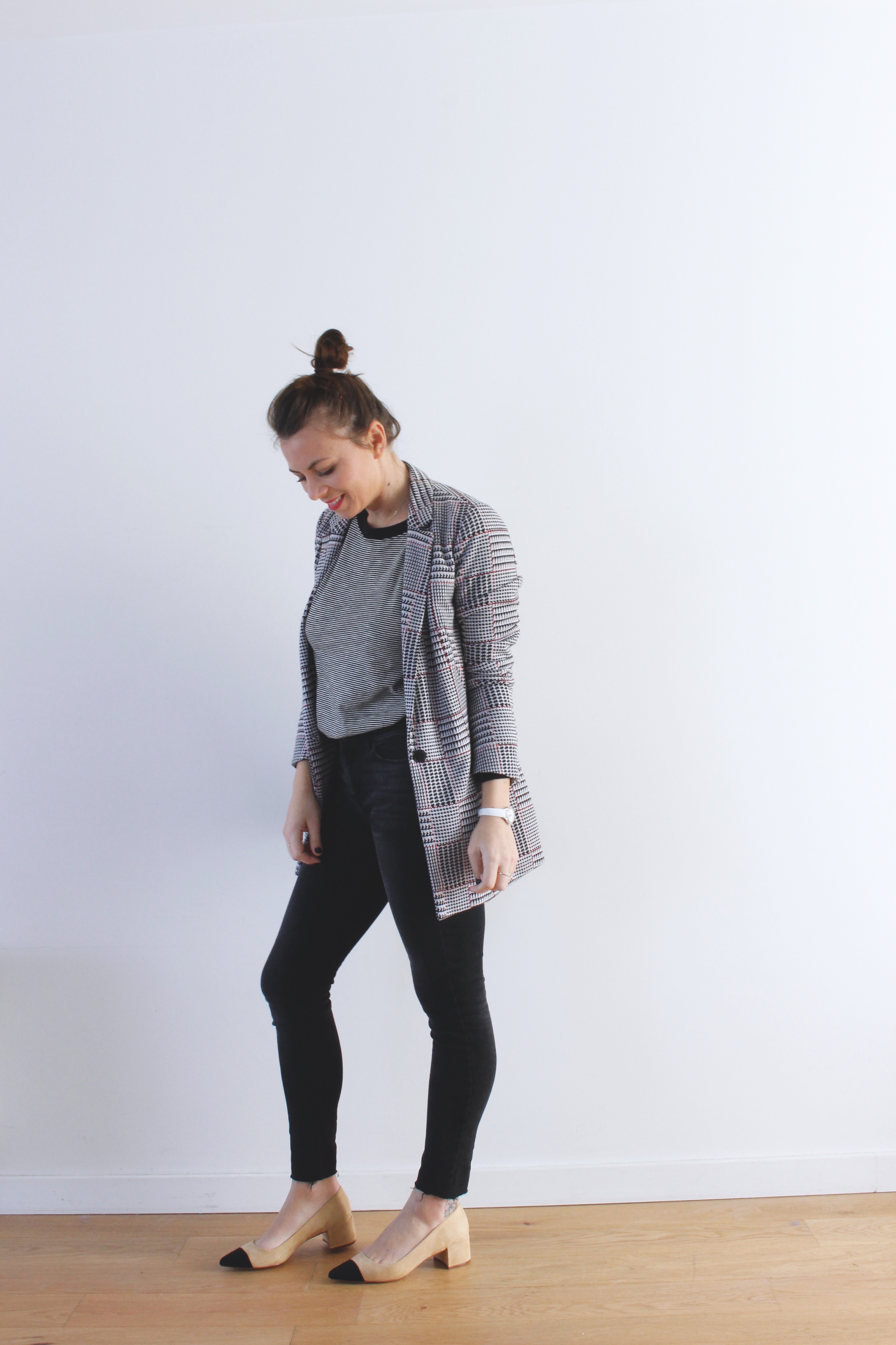 veste tartan rouge et noir 